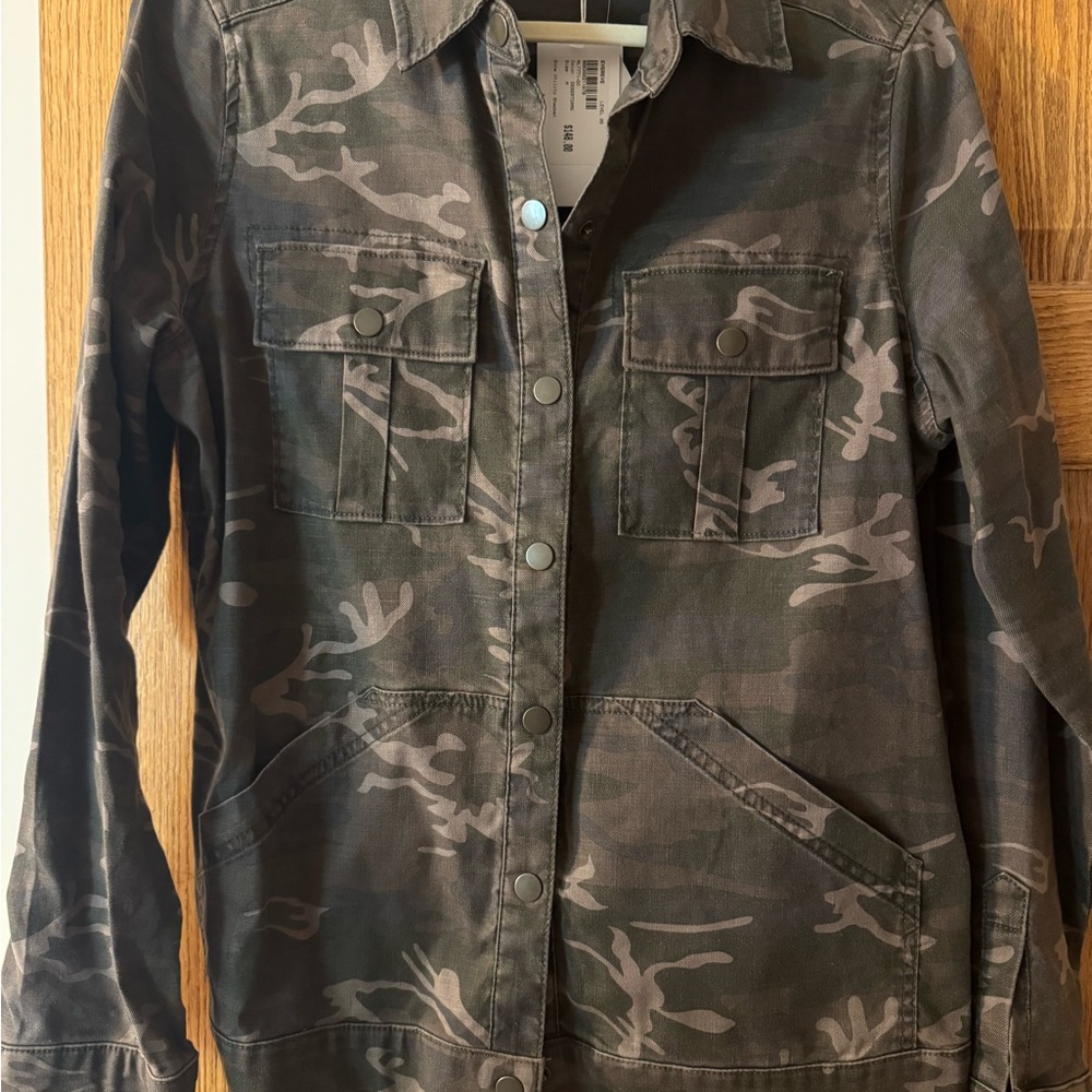 Level 99 Gina Utility Shacket camo